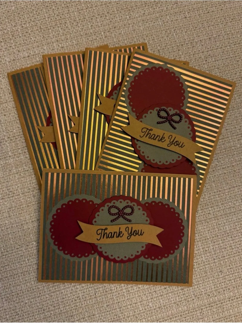 Handmade Thank You Cards – Elegant & Timeless – Blank Inside